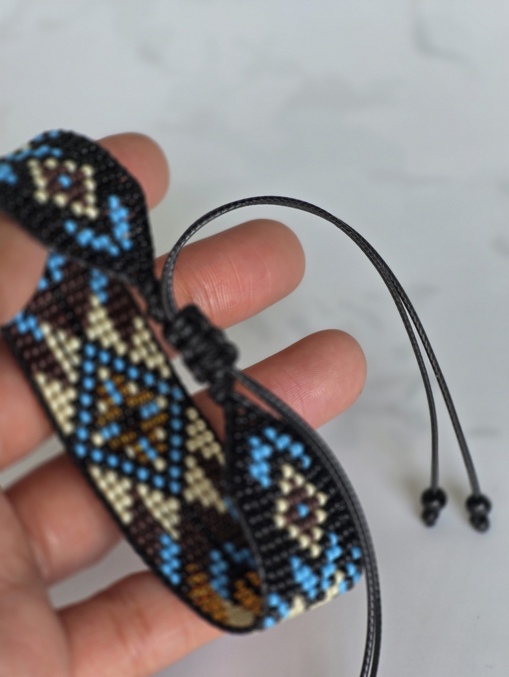 Handmade Miyuki Beaded Bracelet Bohemian Boho Style Western Tribal Boheme Y2K - Picture 4 of 4